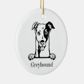 Italiaans Greyhound hond ornament (Rechts)