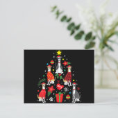 Italiaans Greyhound Kerst Ornament Boom Hond Moede Feestdagenkaart (Staand voorkant)