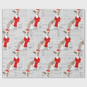 Italiaans Greyhound Kerst voor Hondenliefhebbers Cadeaupapier (Vlak)