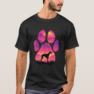 Italiaans Greyhound Paw mam Pap Dog Women Mannen T-shirt