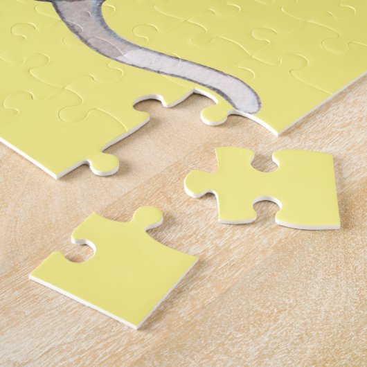 ITALIAANS GREYHOUND PUZZZLE EN PERSONALISEERDE NAA LEGPUZZEL (Zijkant)