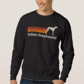 Italiaans Greyhound Retro mam Papa Dog Trui (Voorkant)