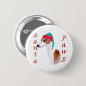 Italiaans Greyhound Santa Paws Button (Voorkant /achterkant)