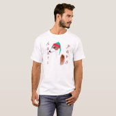 Italiaans Greyhound Santa Paws T-shirt (Voorkant volledig)
