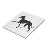 Italiaans Greyhound Silhouette Tegeltje (Zijkant)