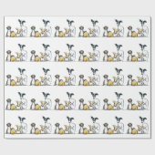 Italiaans Greyhound Trio Cadeaupapier (Vlak)