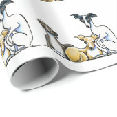 Italiaans Greyhound Trio Cadeaupapier (Rol Hoek)