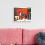 Italiaans Greyhound Waterverf schilderij Canvas Afdruk (Insitu (Woonkamer))