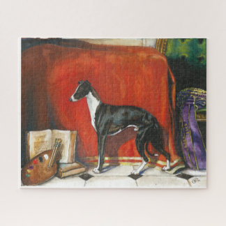 Italiaans Greyhound Waterverf schilderij Legpuzzel