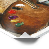 Italiaans Greyhound Waterverf schilderij Perfect Poster (Hoek)