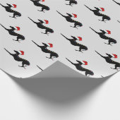Italiaans Greyhound Wrapping Paper Kerstmis Cadeaupapier (Hoek)