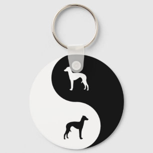 Italiaans Greyhound Yin Yang Sleutelhanger