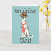 Italiaans Greyhoundpap Kaart (Gele Bloem)