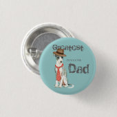 Italiaans Greyhoundpap Ronde Button 3,2 Cm (Voorkant /achterkant)