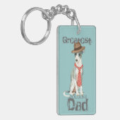 Italiaans Greyhoundpap Sleutelhanger (Voorkant Links)