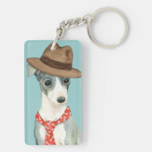 Italiaans Greyhoundpap Sleutelhanger (achterkant)