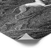 Italiaans Greyhounds Dog Drawing Poster (Hoek)