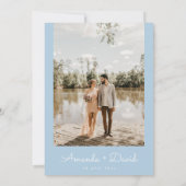 Italiaans Grieks citrus Lemon Yellow Modern Weddin Kaart (Achterkant)