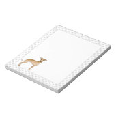 Italiaans-Grieks-cute-tekenfilm met poten Notitieblok (Linkerzijde)