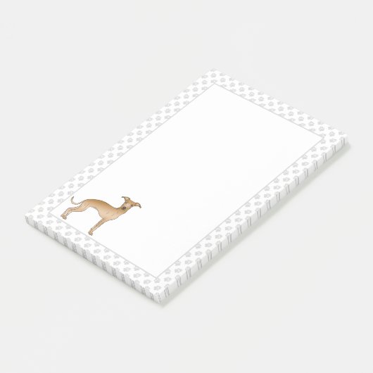 Italiaans-Grieks-cute-tekenfilm met poten Post-it® Notes (Schuin)