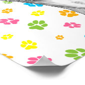 Italiaans Grieks hond Cute Funny Sketch Portret Poster (Hoek)