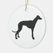 Italiaans Grieks silhouet in zwart Keramisch Ornament (Links)