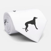 Italiaans Grieks silhouet in zwart Stropdas (Opgerold)