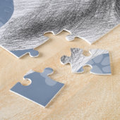 Italiaans Grieks-witte whippet portret tekenkunst Legpuzzel (Zijkant)