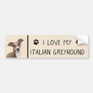 Italiaans grijsheuvelschilderij - Cute Original Do Bumpersticker