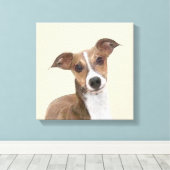 Italiaans grijsheuvelschilderij - Cute Original Do Canvas Afdruk (Insitu (Houten vloer))