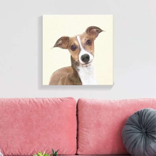 Italiaans grijsheuvelschilderij - Cute Original Do Canvas Afdruk (Insitu (Woonkamer))