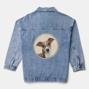 Italiaans grijsheuvelschilderij - Cute Original Do Denim Jacket
