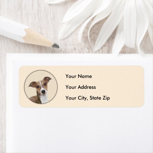 Italiaans grijsheuvelschilderij - Cute Original Do Etiket (Insitu)