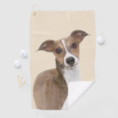 Italiaans grijsheuvelschilderij - Cute Original Do Golfhanddoek (Insitu)