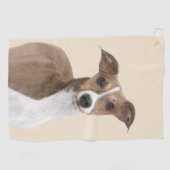 Italiaans grijsheuvelschilderij - Cute Original Do Golfhanddoek (Horizontaal)