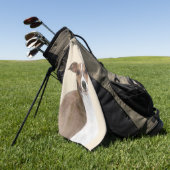 Italiaans grijsheuvelschilderij - Cute Original Do Golfhanddoek (Groen)