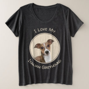 Italiaans grijsheuvelschilderij - Cute Original Do Grote Maat T-shirt