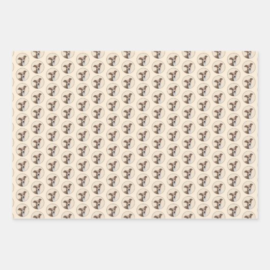 Italiaans grijsheuvelschilderij - Cute Original Do Inpakpapier Vel (Voorkant)