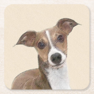Italiaans grijsheuvelschilderij - Cute Original Do Kartonnen Onderzetters
