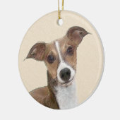 Italiaans grijsheuvelschilderij - Cute Original Do Keramisch Ornament (Links)