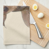 Italiaans grijsheuvelschilderij - Cute Original Do Theedoek (Quarter Fold)