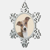 Italiaans grijsheuvelschilderij - Cute Original Do Tin Sneeuwvlok Ornament (Rechts)