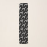Italiaans Griyhound Silhouettes Pattern Sjaal<br><div class="desc">Iggy Lover's Scarf</div>