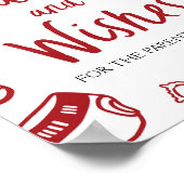 Italiaans Hand getrokken Baby shower Advies en wen Poster (Hoek)