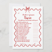 Italiaans Hand getrokken bruid & bruidegom Trivia  Aankondiging (Voorkant)