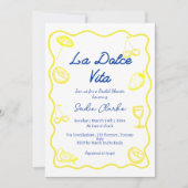 Italiaans handgetekende La Dolce Vita Vrijgezellen Kaart (Voorkant)