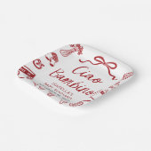 Italiaans handgetekende pizza Ciao Bambino Baby sh Papieren Bordje (Gebogen)