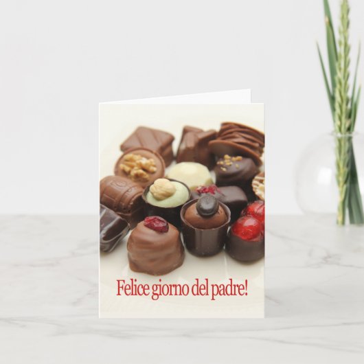 Italiaans Happy Vaderdag Kaart (Voorkant)