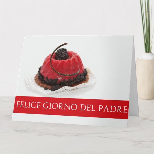 Italiaans Happy Vaderdag Kaart (Voorkant)