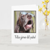 Italiaans Happy Vaderdag Kaart (Gele Bloem)
